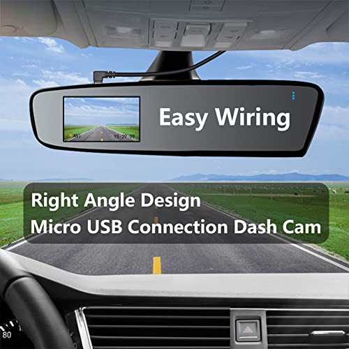 Maixbomr 90 Degree Micro USB Cable,25cm USB A Left Angle to Micro USB Left Angle Charging and The Data Transfer,for Phone and Dash Cam,Camera,etc,Micro USB Port Use(2Pcs) - Image 4