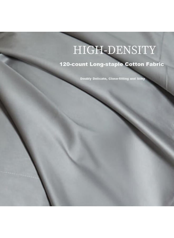 La Torretta A Class 120s Pure Cotton Full Cotton 200x230cm Single/double Duvet Cover Grey-gold - Image 5