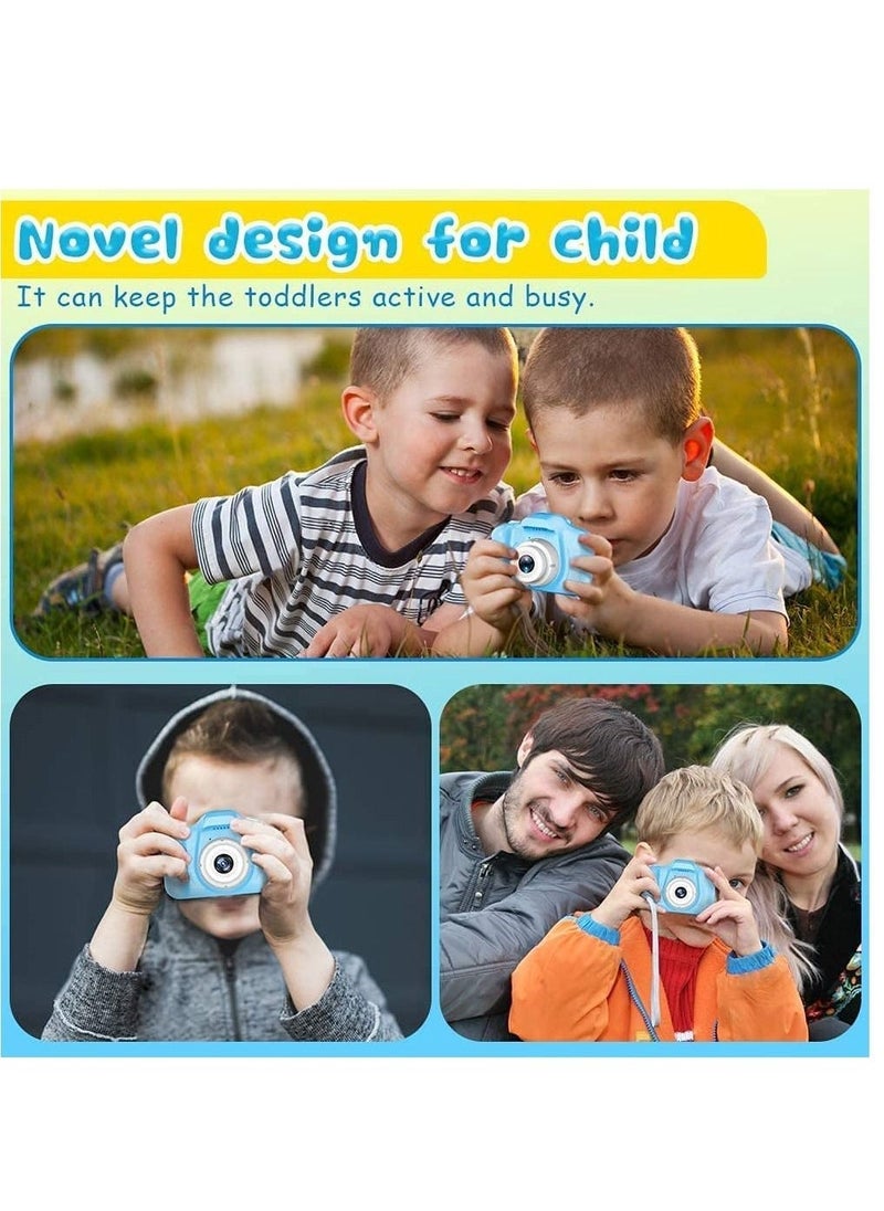 Kids Camera,Mini Rechargeable Child Digital Camera Shockproof Video Camcorder Gifts for 3-8 Year Old Boys Girls,8MP HD Video 2 Inch Screenfor Outdoor Play(32GB Card Included) - Image 5