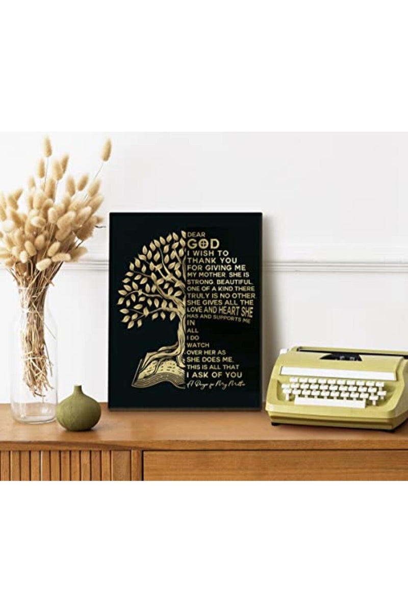 WKYAER Inspirational Canvas Wall Art - A Prayer for My Mother - Image 2