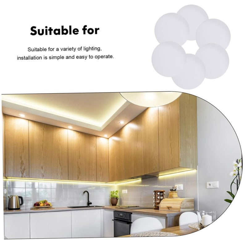 6 Pcs Diffuser Spotlight Lamp Shades 5.9x5.9x0.1cm Durable Easy Install Ceiling Light - Image 4