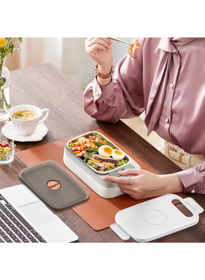 VVU&CCO FH-3 Cordless Heated Lunch Box - 1L Stainless Steel, 18W Rapid Heating, 7-Timer Self-Heating, for Office, Travel, or Outdoor Use - Image 4