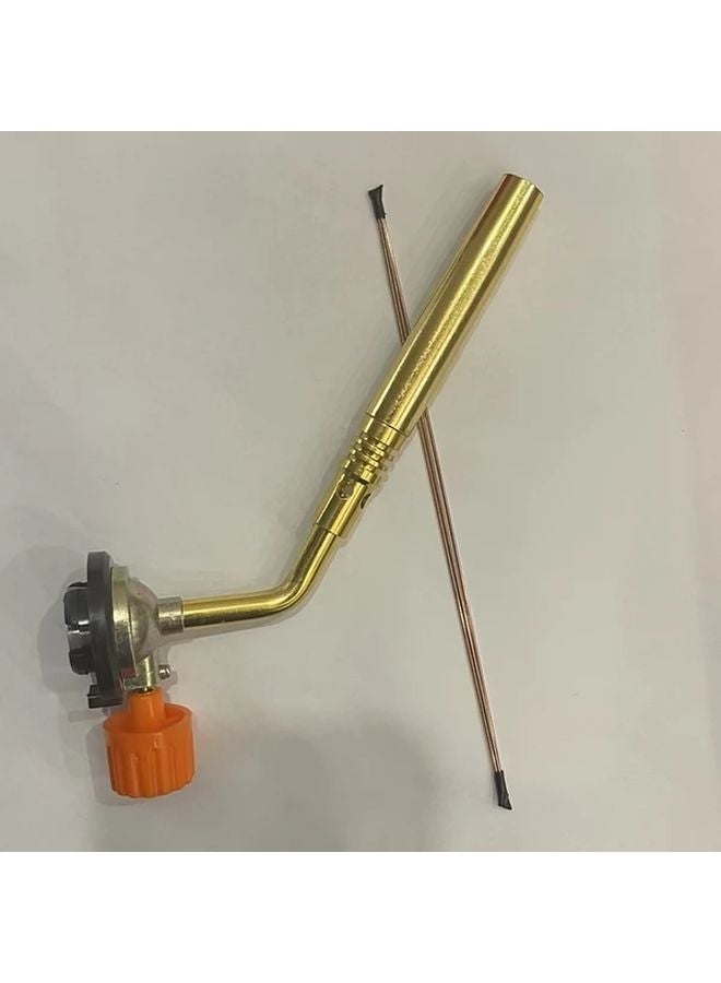 Flame Style Adjustable Welding Nozzle with Copper Welding Rod for Pipe Repair - Image 1