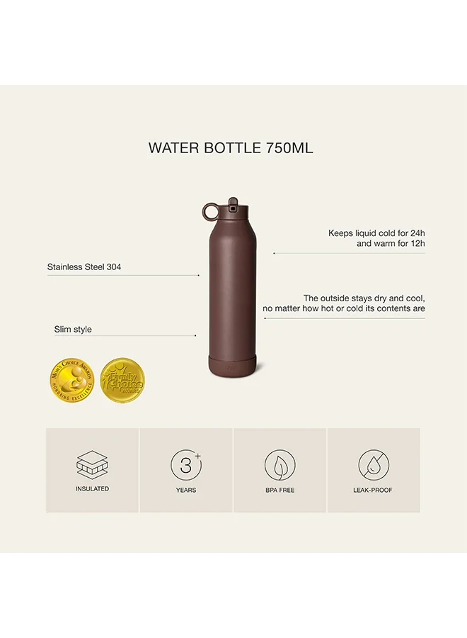 Citron Water Bottle - Vacuum Insulated Stainless Steel Water Bottle 750Ml - Caramel