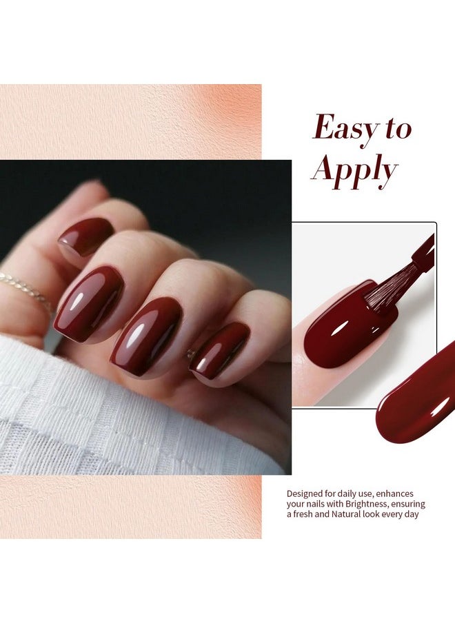 Born Pretty - BORN PRETTY Burgundy Gel Nail Polish Soak Off UV LED Nail Lamp Gel Polish Nail Art Manicure Salon DIY Home 10ML - Image 1