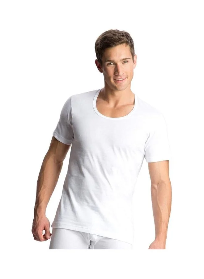 Jockey Jockey 8826 Men Super Combed Cotton Round Neck Half Sleeved Vest with Stay Fresh Properties