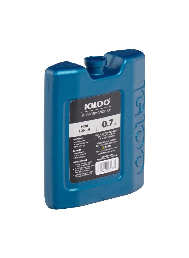 Igloo Non-Toxic Gel Performance Mini Lunch Ice Block Blue 0.7 pound 25463 - Image 1