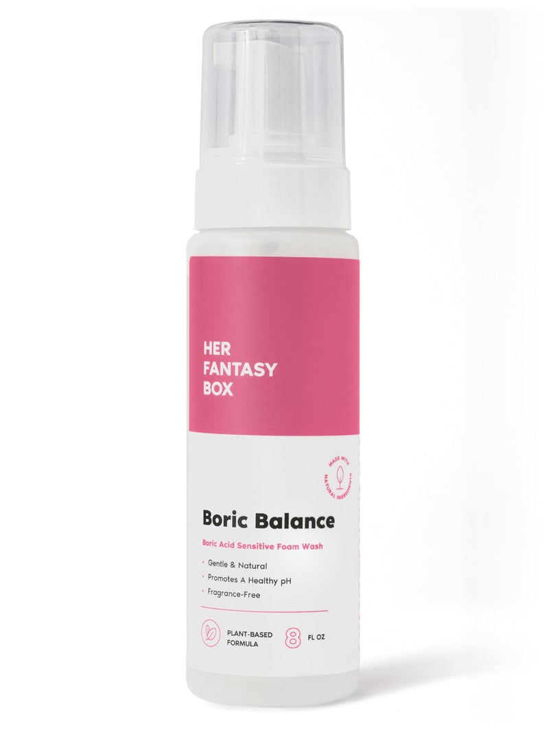 Her Fantasy Box | Boric Balance Yoni Foam Wash - Naturally Safe, pH-Balancing, Gentle Cleansing Formula for Daily Care, Odor Control, and Feminine Hygiene - Image 1