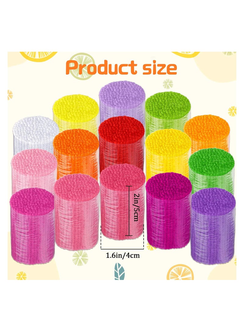 Excefore 30 Pieces Latch Hook Yarn Latch Hook Yarn Precut Assorted Colorful Yarn Bundles Cutter Rug Yarn DIY Latch Hook Yarn for Handmake Craft Sewing Knitting - Image 5