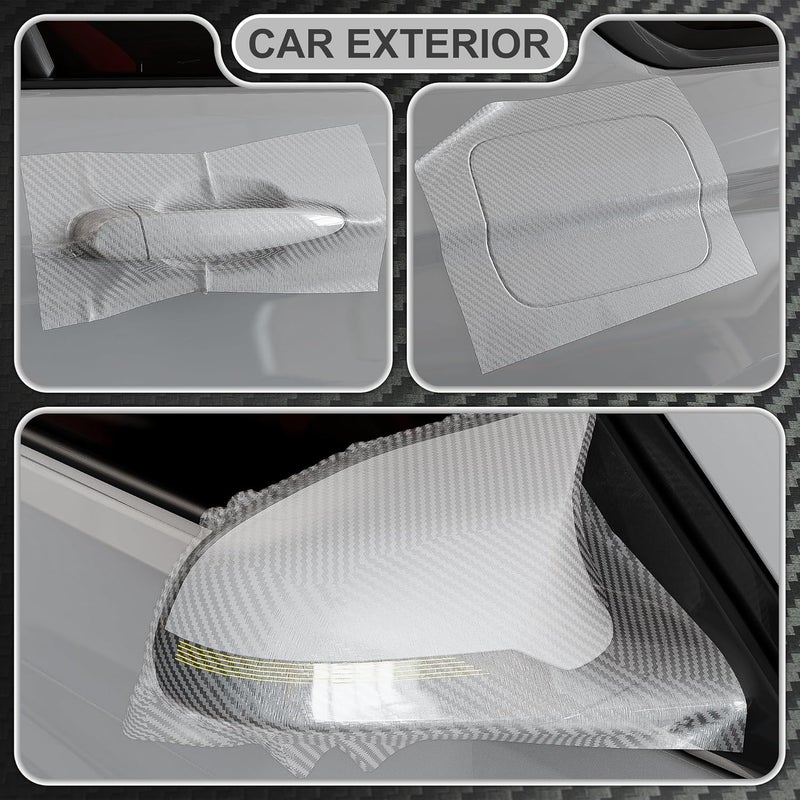 Lypumso 3D Clear Carbon Fiber Vinyl Wrap - Image 3