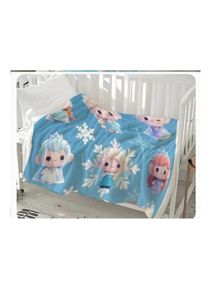 general Children's or student cartoon flannel thin blanket (warm and comfortable, suitable for sleep, games) 100cm*150cm - 326 - Image 1