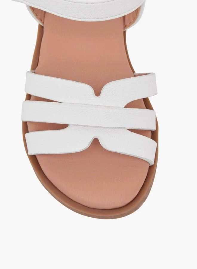 Flora Bella By Shoexpress WHITE Flora Bella Girls Hook & Loop Sandals for Women | Best Price UAE