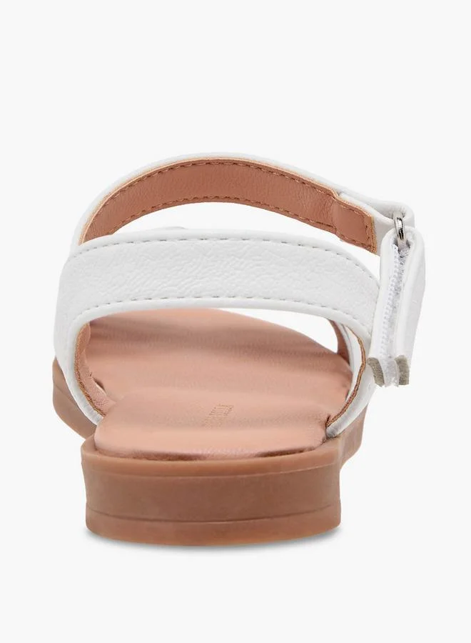 Flora Bella By Shoexpress WHITE Flora Bella Girls Hook & Loop Sandals for Women | Best Price UAE