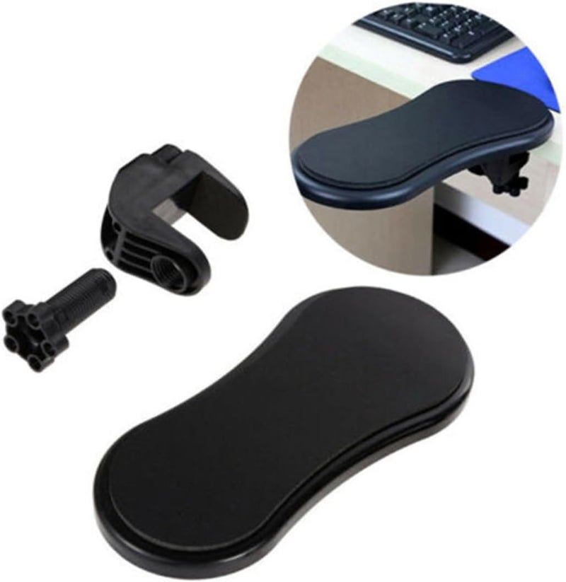 Adjustable Black Wrist Rest Support Pad for Computer Desk with Rotatable Armrest Cushion, Ergonomic Forearm Relief for Home and Office Use - Image 5