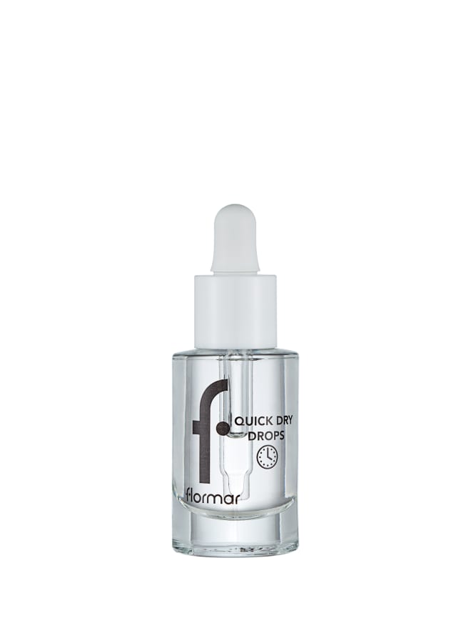 flormar Quick Dry Drops | Speeds Up Drying Time, Helps Protect from Smudges, Nicks & Scratches, Enhances Gloss 001-UICK DRY DROPS - Image 1