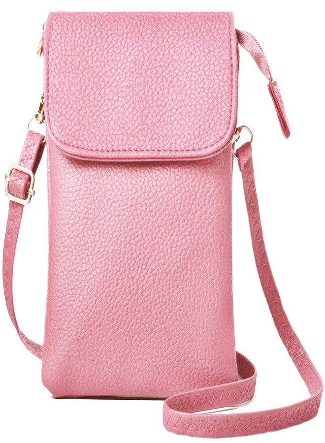 LassZone Small Crossbody Bag for Women Soft Leather Cellphone Purse Wallet Mini Shoulder Handbag with Adjustable Strap - Image 1