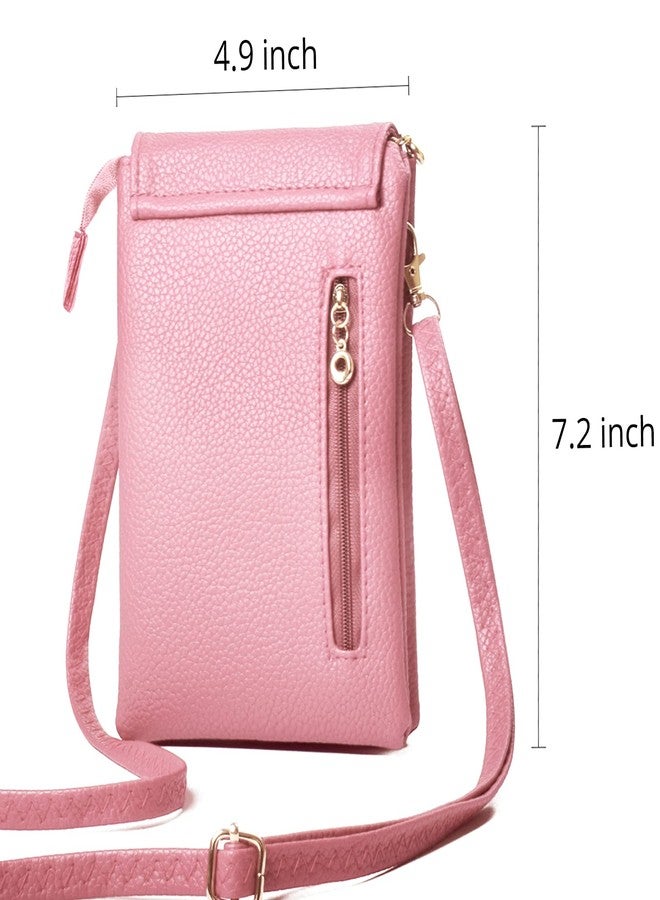 LassZone Small Crossbody Bag for Women Soft Leather Cellphone Purse Wallet Mini Shoulder Handbag with Adjustable Strap - Image 3