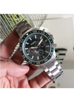 FOSSIL Men's Stainless Steel Chronograph Wrist Watch BQ2492 - 45 mm - Green  - Image 3
