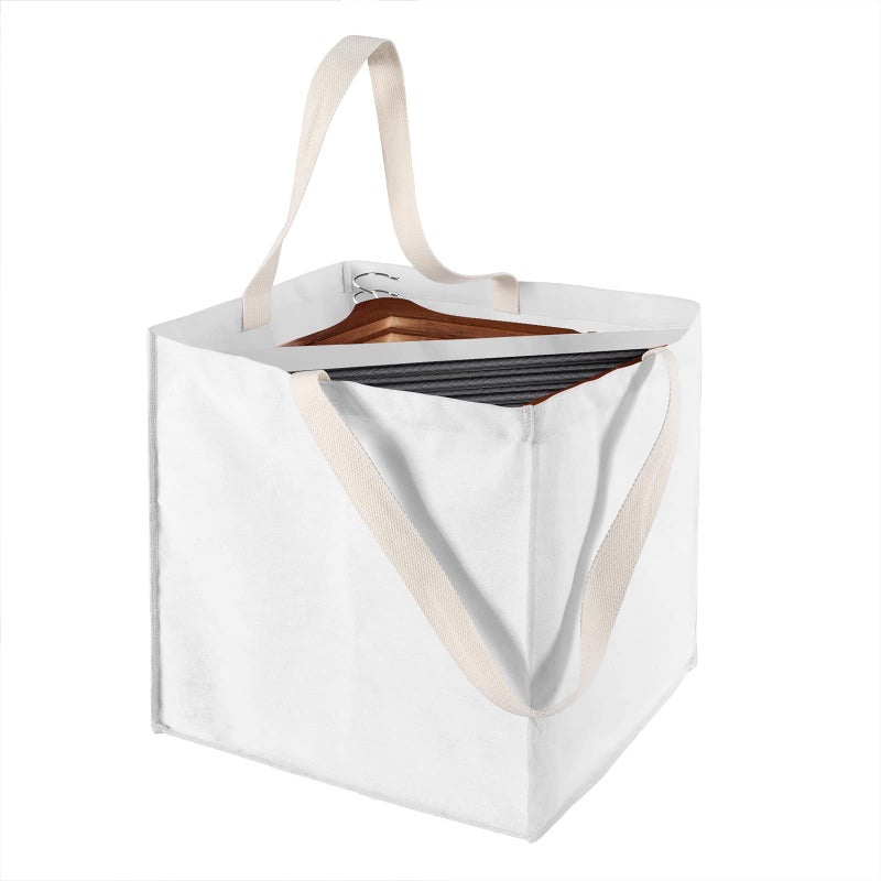 Clothes Hanger Organizer Holder for Space Saving Fresheracc Hanger Triangle Storage Bag with Handles for Closet Tidier Laundry Rooms Wardrobe Drying RackSquare