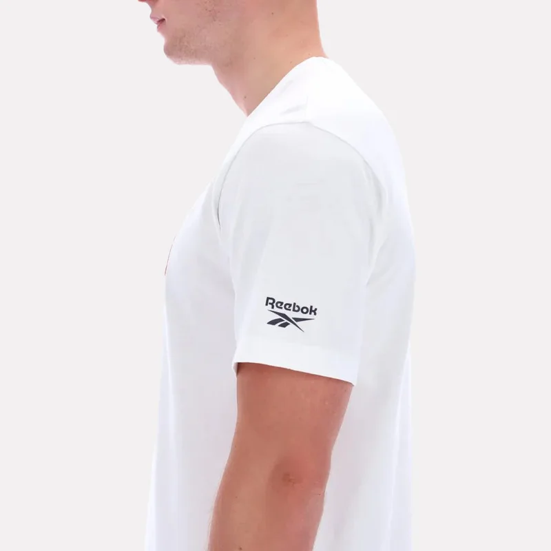 Reebok White Reebok Cameron Short Sleeve Crewneck Men's Tee - White for Men | Best Price UAE