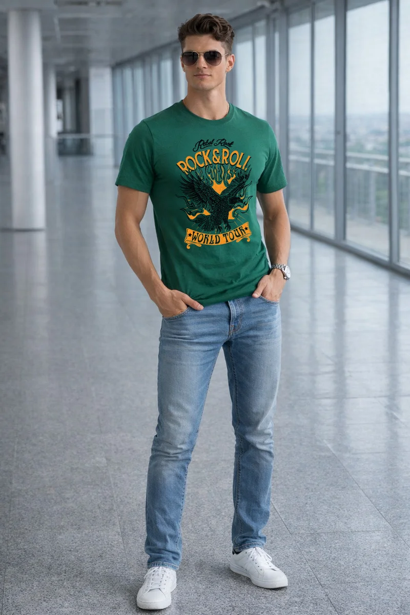 فيردو Veirdo Men’s Oversized , Plus Size  & Regular Fit T-Shirt | Premium Cotton Casual Tee