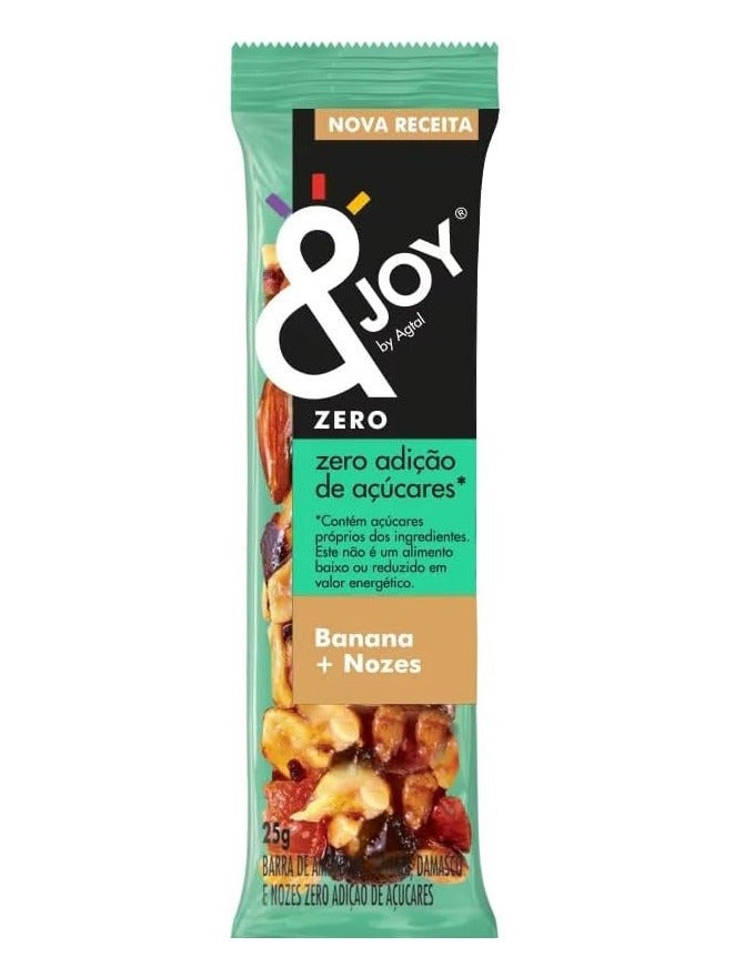 Enjoy snacks Enjoy Zero Sugar Nuts Bar Banana and walnuts (Pack of 12) - Image 2