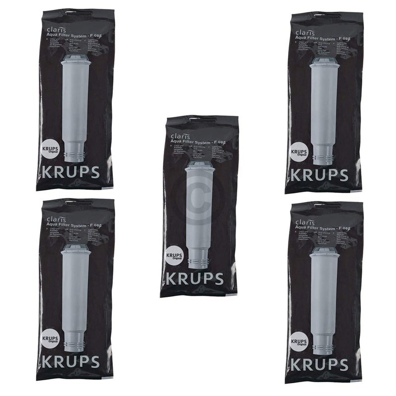Krups 5 Pack Espresso Machine Water Filter F088
