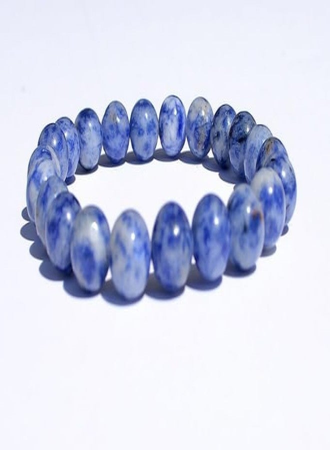 TRISHAKTI PRODUCTS - The life healing products Natural Original Crystal stone Charm Crystal Bracelet Adorable & Amazing Sodalite Bracelet Original Certified Soda Light Bracelet Chameleon Sodalite सोडालाइट ब्रेसलेट sodalite bracelet with adjustable thread Sodalite Stone Bracelet (Stone Blue) - Image 4