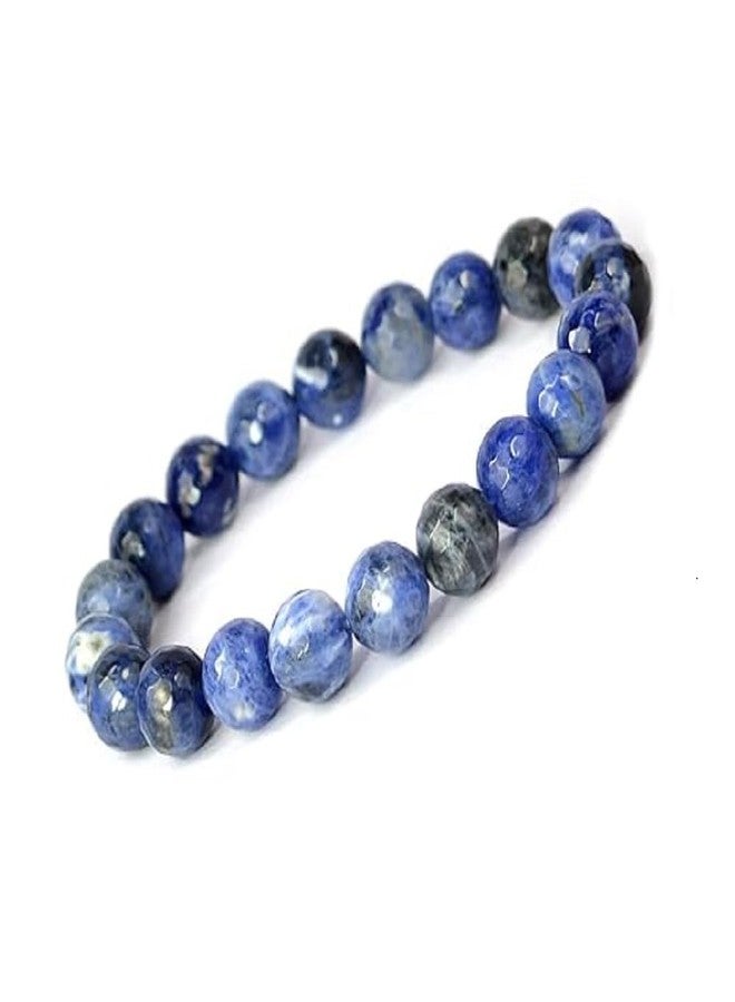 TRISHAKTI PRODUCTS - The life healing products Natural Original Crystal stone Charm Crystal Bracelet Adorable & Amazing Sodalite Bracelet Original Certified Soda Light Bracelet Chameleon Sodalite सोडालाइट ब्रेसलेट sodalite bracelet with adjustable thread Sodalite Stone Bracelet (Stone Blue) - Image 1