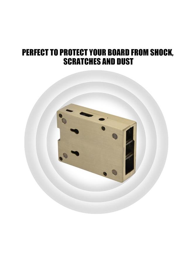 Thoraya Aluminium Alloy Enclosure Box Protective Case for Raspberry Pi 3/2 Model B and B+ (Brass)  - Image 3