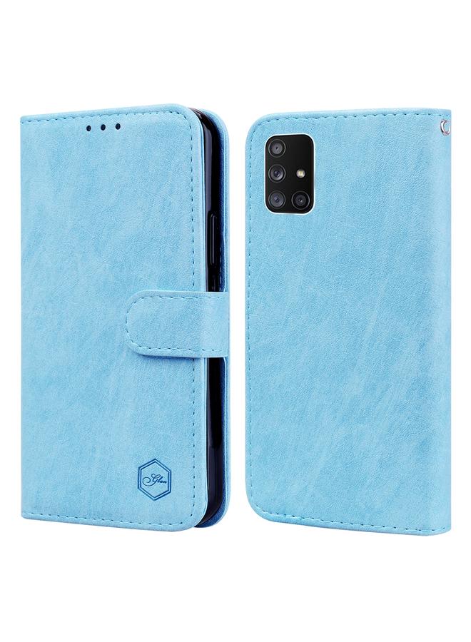 S-TOP Case For Samsung Galaxy A71 5G Skin Feeling Oil Leather Texture PU + TPU Phone Case - Image 1