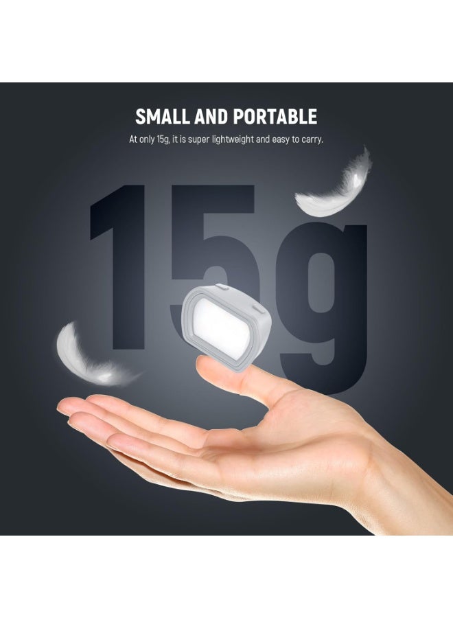 Neewer Pocket 3 Fill Light and two AR Screen Protectors, Magnetic Auxiliary Light Compatible with DJI OSMO Pocket 3 Gimbal Cam Creator Combo, 1.3W USB C Rechargeable Plastic Mini LED Fill Light Attachment for Selfie Vlog Video Recording - Image 4