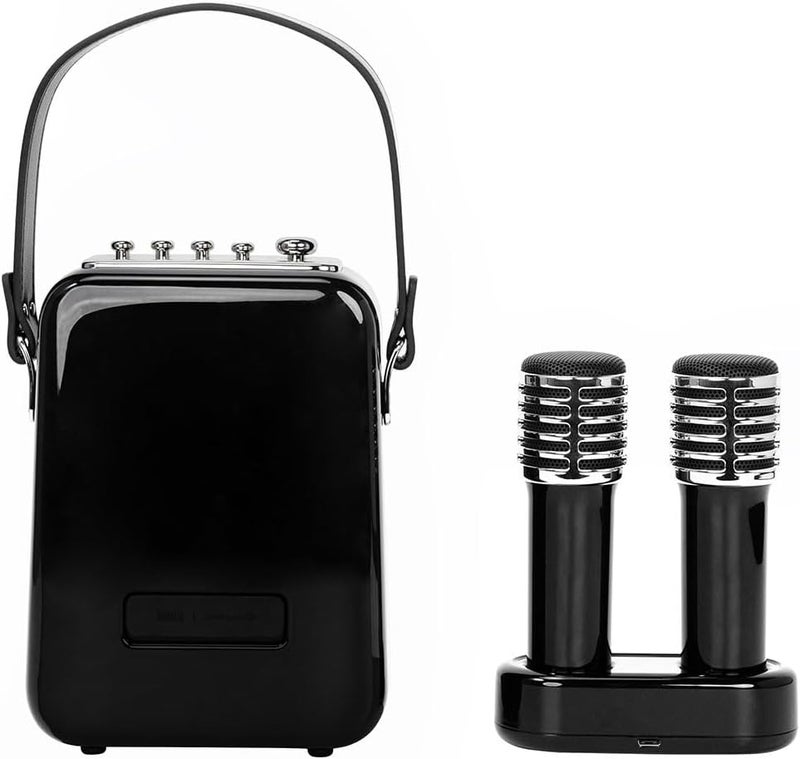 Divoom SongBird-HQ Dual Karaoke Bluetooth Speaker with Microphone (Black) - Image 4