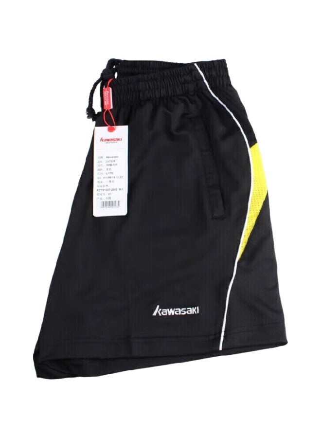 Kawasaki Badminton Shorts For Men, Women And Unisex, Casual Sports Shorts, Breathable Sweat-Wicking, Black Ymb-181 M - Image 2