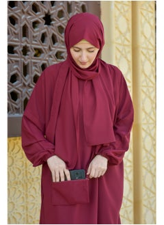 DAMAS COLLECTION P101-umrah essentials Jilbab for women with tow style Skirt or Trouser -4 piece Prayer Clothes for Muslim Women-Islamic Abaya Dress Outfit maxi with scarf and small bag- Modest suit Women  - Image 4