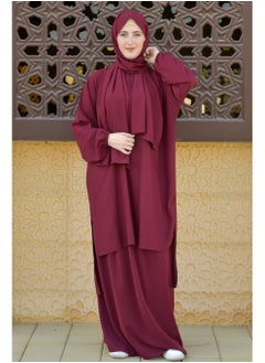 DAMAS COLLECTION P101-umrah essentials Jilbab for women with tow style Skirt or Trouser -4 piece Prayer Clothes for Muslim Women-Islamic Abaya Dress Outfit maxi with scarf and small bag- Modest suit Women  - Image 2