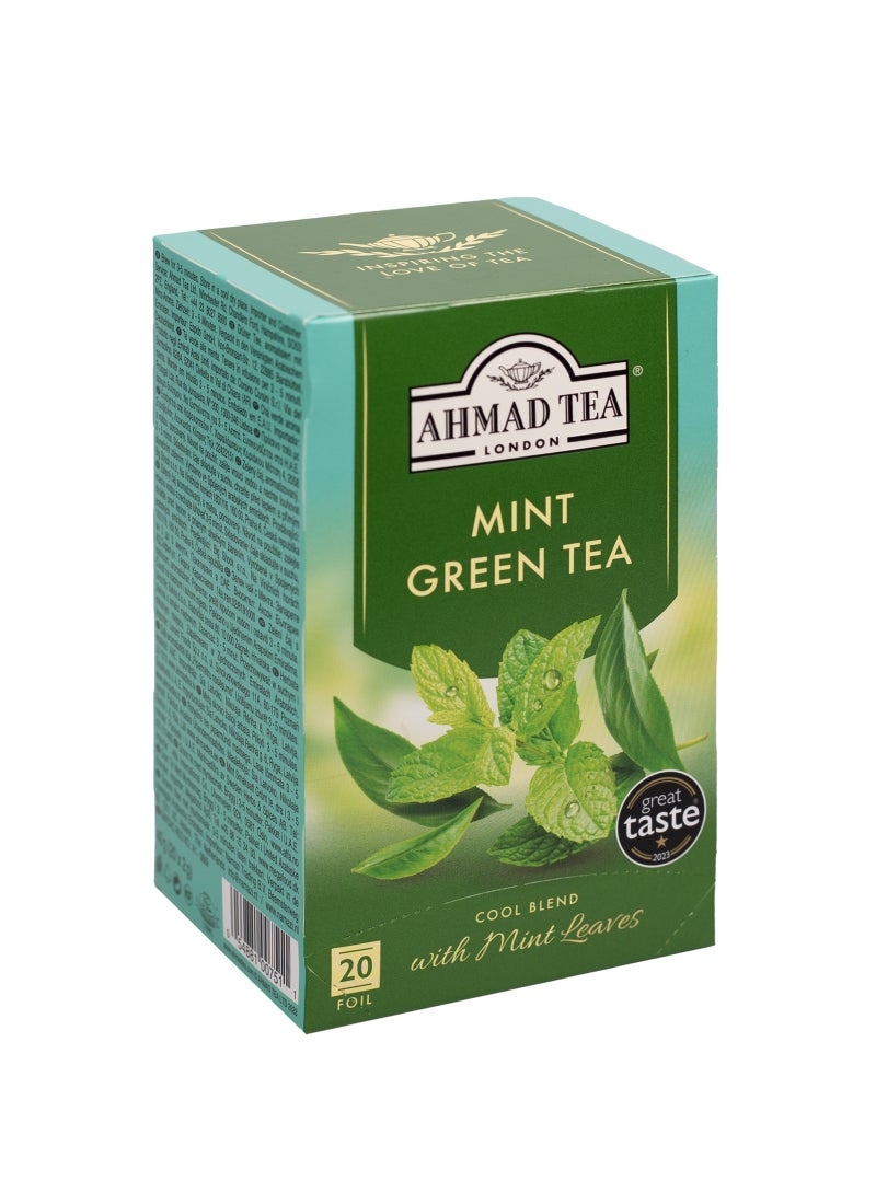 Ahmad Tea Mint Green Tea 20 Teabags (40g) - Image 3