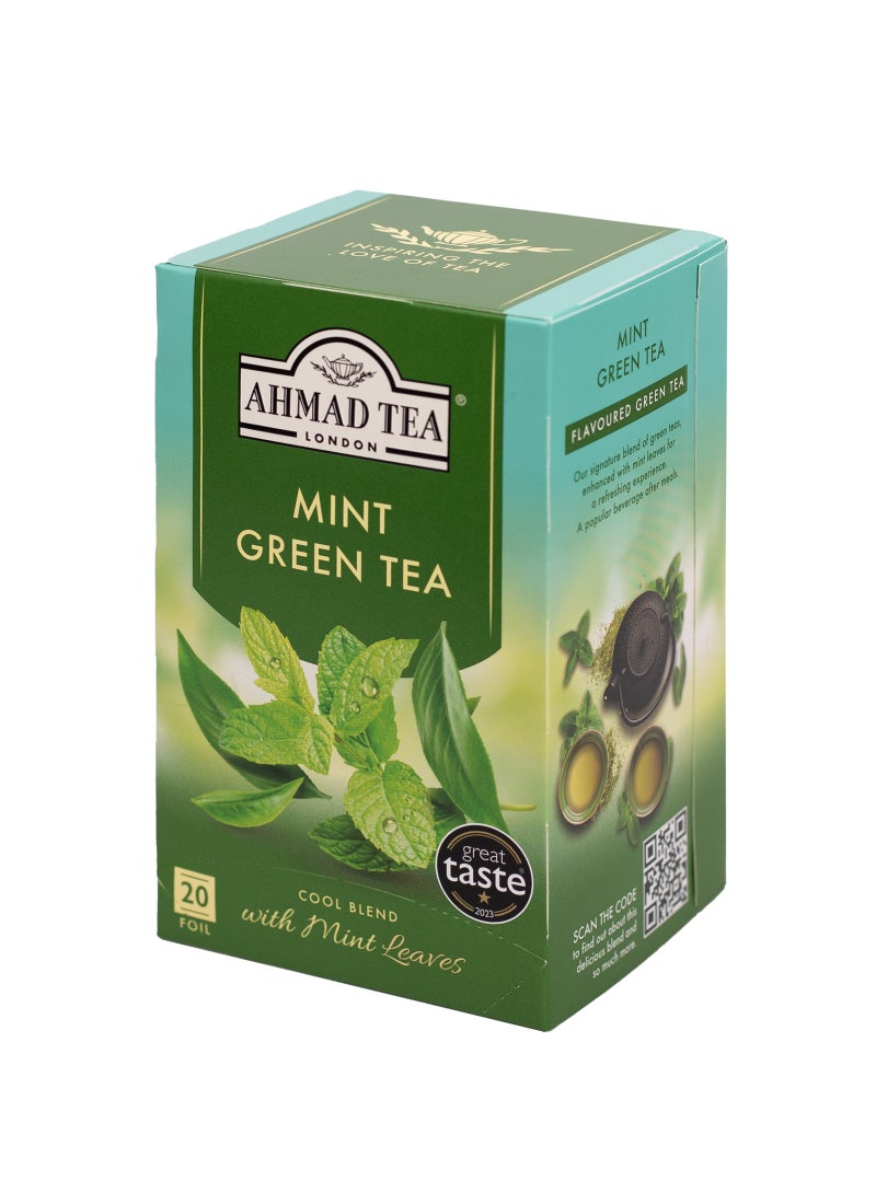 Ahmad Tea Mint Green Tea 20 Teabags (40g) - Image 4