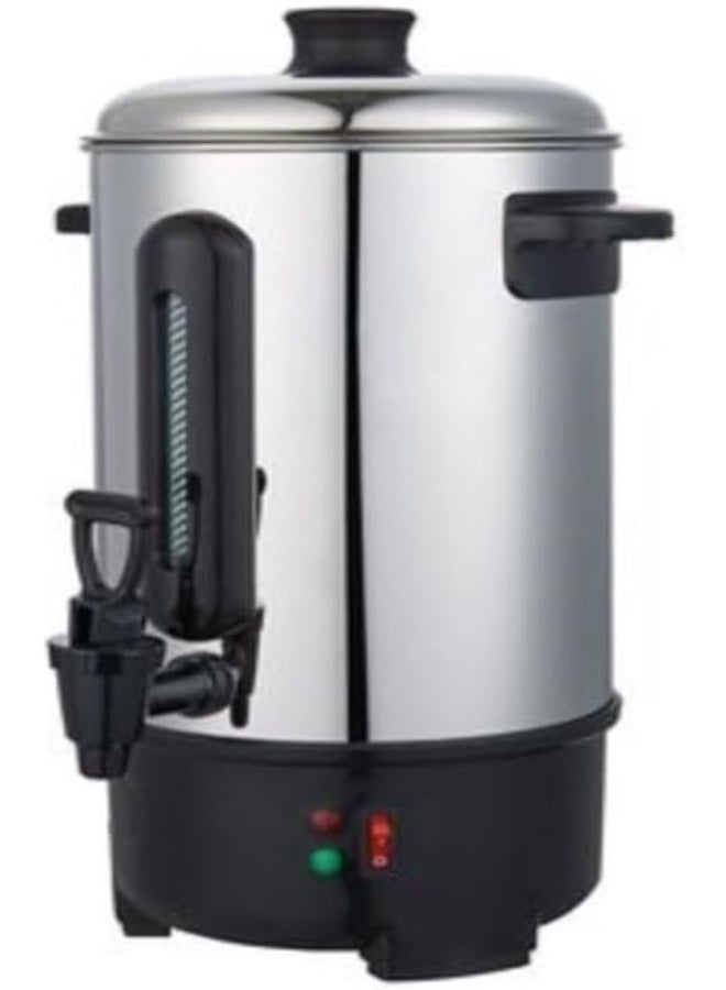 مايكروبلس غلاية مياه، سعة 8 لترات، استخدام بيد واحدة، ستانلس ستيل، غطاء قابل للقفل، مقياس مياه خارجي ومقابض باردة للمسة الأمان، 2000 واط فضي PS-4755 - Image 1