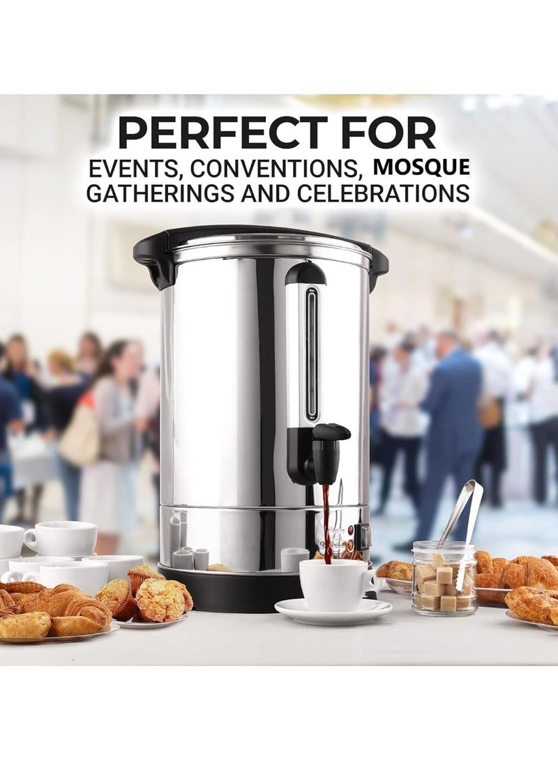 مايكروبلس غلاية مياه، سعة 8 لترات، استخدام بيد واحدة، ستانلس ستيل، غطاء قابل للقفل، مقياس مياه خارجي ومقابض باردة للمسة الأمان، 2000 واط فضي PS-4755 - Image 4