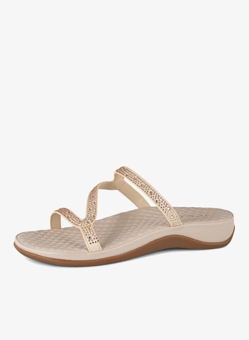 فينتشي صنادل نسائية متعددة الأحزمة مسطحة