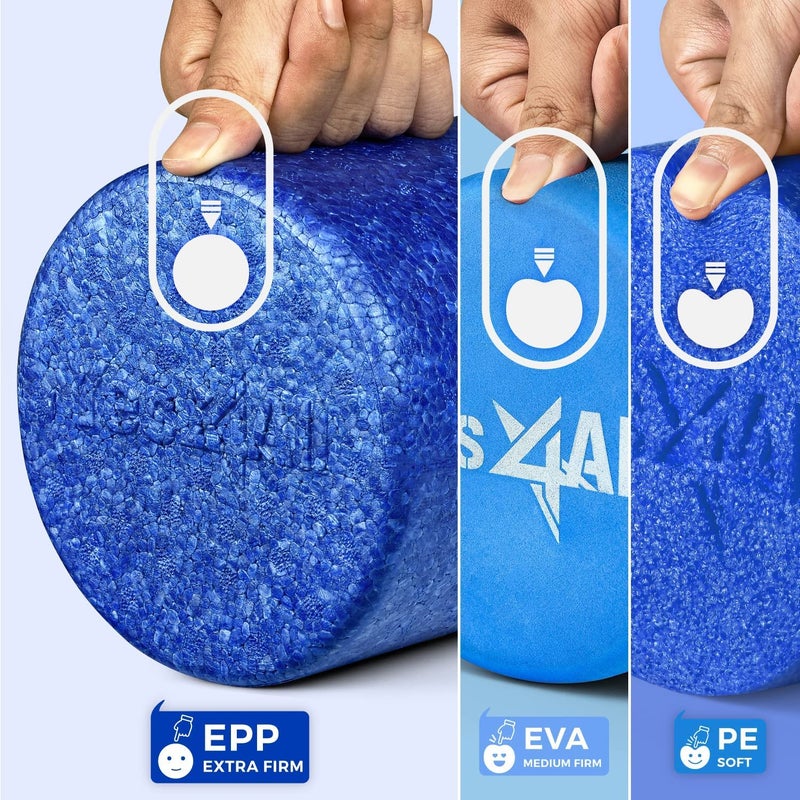 Yes4All High-Density EPP Half Round Back Roller Foam, Exercise Foam Roller for Yoga, Pilates & Stretching - 12, 18, 24, 36 inch - Image 4