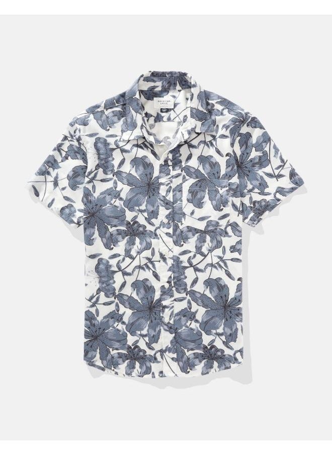 AE Poolside Tropical Button-Up Shirt