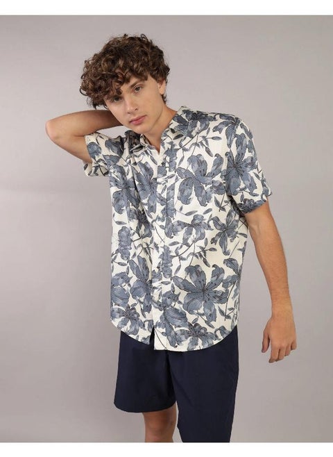 AE Poolside Tropical Button-Up Shirt