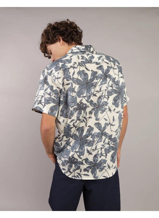 AE Poolside Tropical Button-Up Shirt