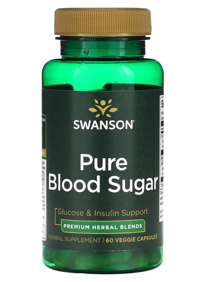 SWANSON Pure Blood Sugar  60 Veggie Capsules