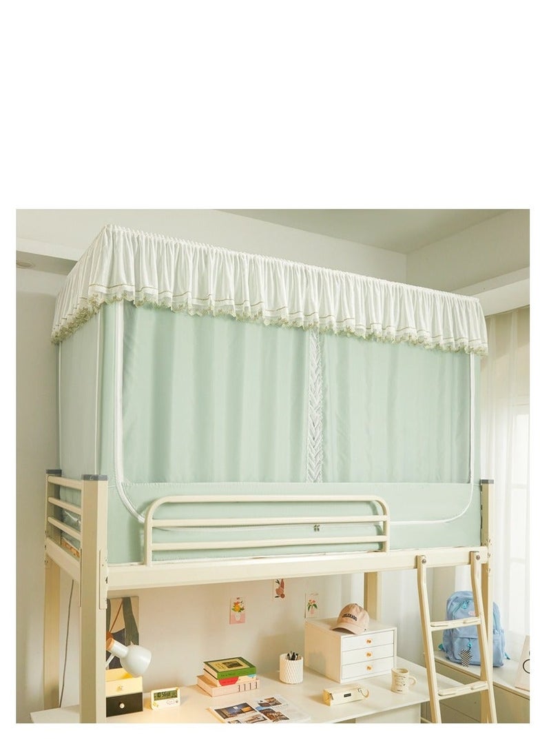 Bed Canopy Tents Curtain Blackout Curtain Single Bed Tent Curtain Student Shading Cloth Bed Canopy Mosquito Net Student Sleep Privacy Protection - Image 4