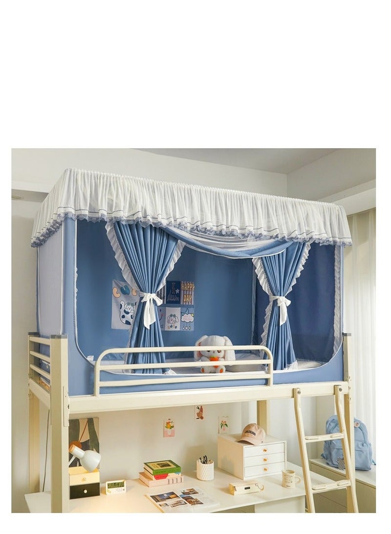 Bed Canopy Tents Curtain Blackout Curtain Single Bed Tent Curtain Student Shading Cloth Bed Canopy Mosquito Net Student Sleep Privacy Protection - Image 1