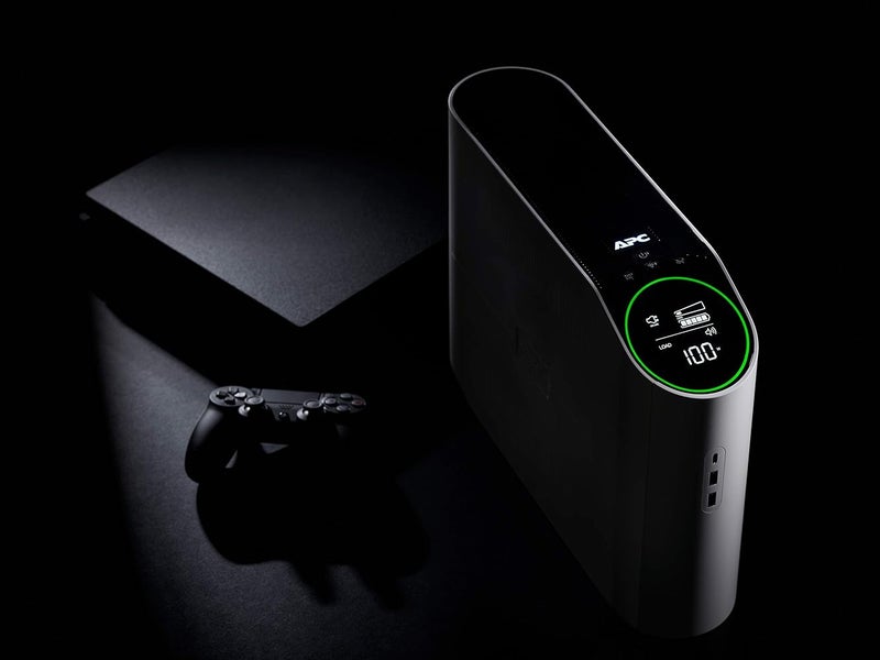 اي بي سي UPS لألعاب الفيديو من نوع APC Back-UPS Pro، بقدرة 1500VA وبطارية من نوع Sinewave، دعم للشحن عبر منفذ USB-C ونظام AVR، موديل BGM1500-US - Image 1