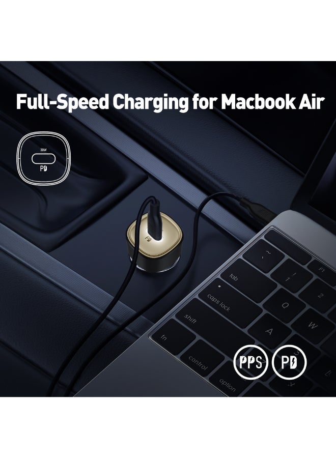 جودا شاحن السيارة جودا 30W سريع 🔌 منفذ USB Type-C | محول شحن ذكي للآيفون، سامسونج واللابتوبات – أسود 🚗 - Image 5